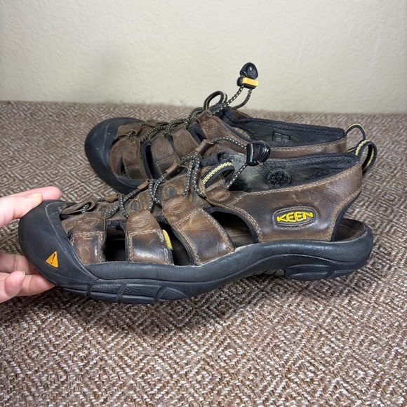 KEEN Mens Newport waterproof brown leather hiking shoes Sz 10 sandals outdoor main image 6